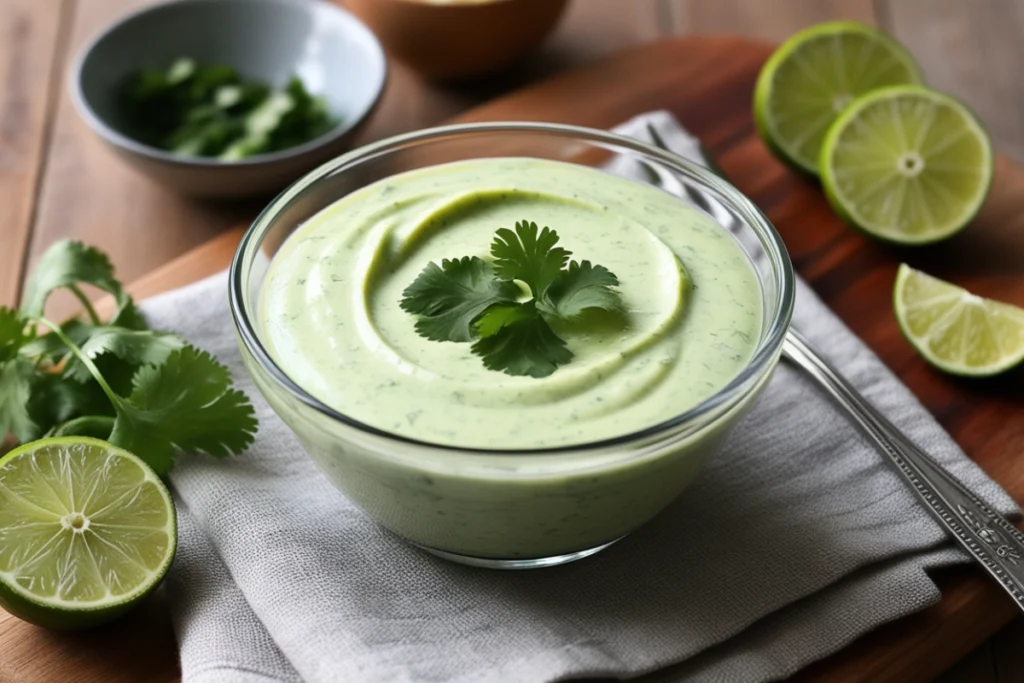 cilantro lime crema