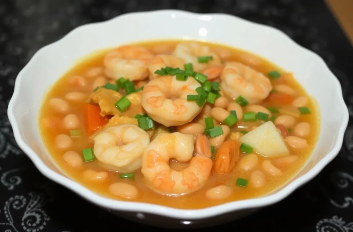 Lemony Shrimp and Bean Stew