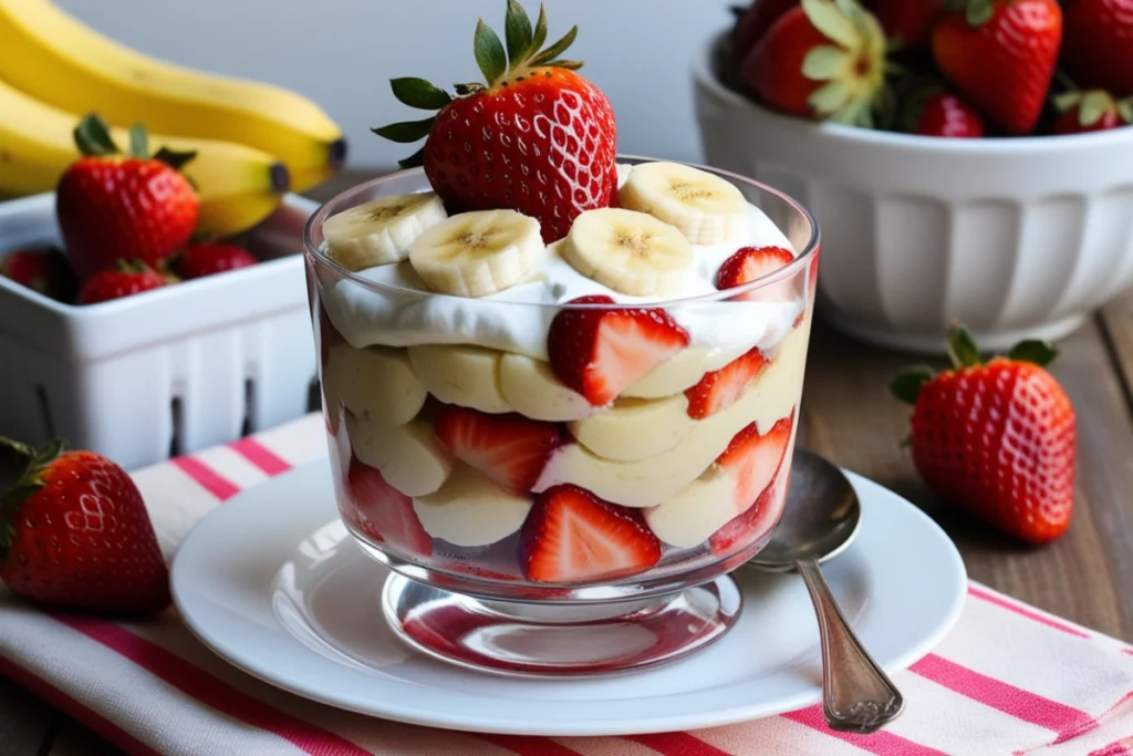 strawberry banana pudding